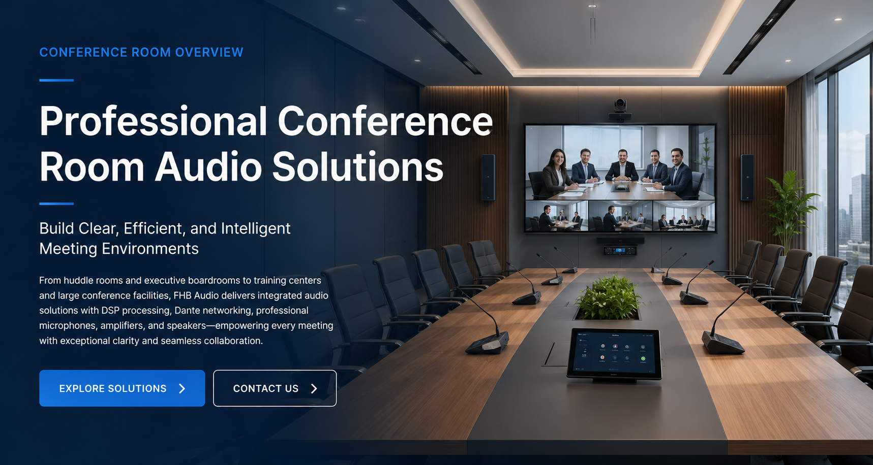 Professzionális konferenciatermi audiomegoldások