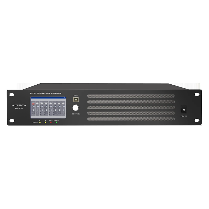 4 CH 600W Dante DSP Network Power erősítő