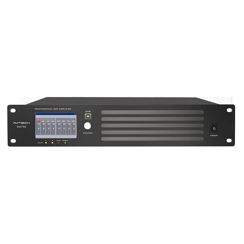 4 CH 750W Dante DSP Network Power erősítő
